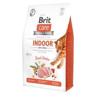 Сухой корм для кошек Brit Care Cat GF Indoor Anti-stress 2 кг - курица - masterzoo.ua