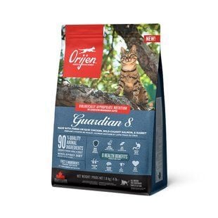 Cухой корм для кошек Orijen Guardian 8 1,8 кг - курица, лосось и кролик - masterzoo.ua