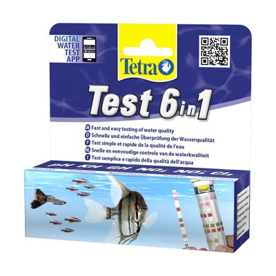 Набор индикаторных тестов для воды Tetra «Test 6in1» 25 шт. - masterzoo.ua