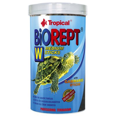 Сухой корм для водоплавающих черепах Tropical в палочках «Biorept W» 500 мл - masterzoo.ua