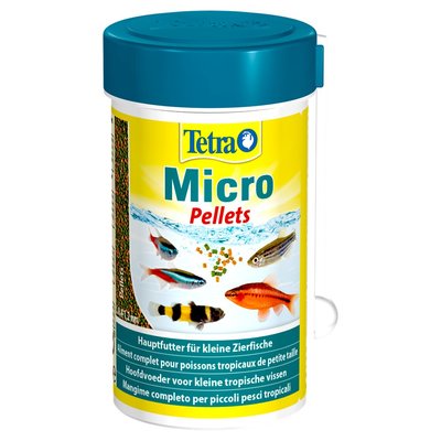 Сухий корм для дрібних акваріумних риб Tetra в гранулах «Micro Pellets» 100 мл (для всіх акваріумних риб) - masterzoo.ua