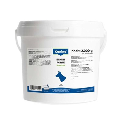 Витамины для собак Canina Biotin Forte 600 таблеток 2 кг - masterzoo.ua