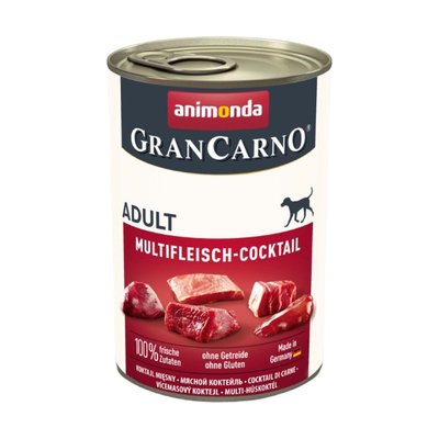 Вологий корм для собак Animonda GranCarno Adult Multi Meat Cocktail | 400 г (мультим'ясний коктейль) - masterzoo.ua