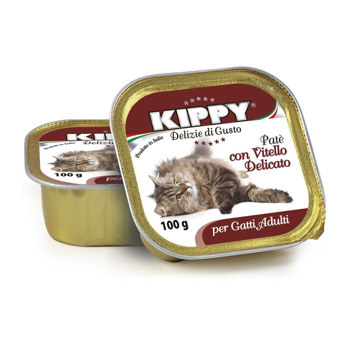Вологий корм для котів Kippy Cat 100 г (телятина) - masterzoo.ua