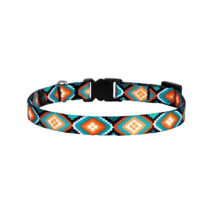 Barksi Urban Ромбы нейлоновый ошейник для кошек XS - разноцветный - masterzoo.ua