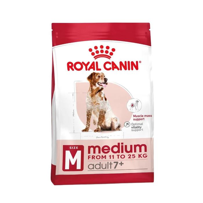 Сухий корм для собак Royal Canin Medium Adult 7+, 4 кг - masterzoo.ua