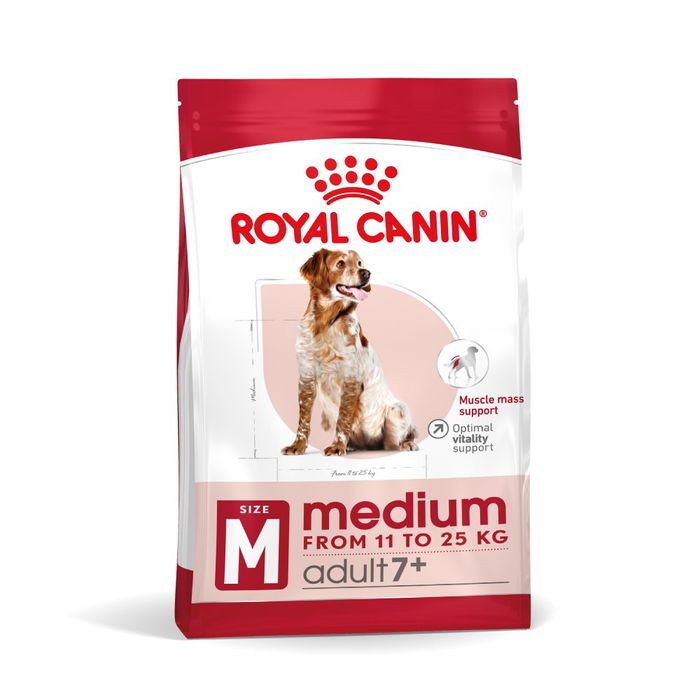 Сухой корм для собак Royal Canin Medium Adult 7+, 4 кг - masterzoo.ua