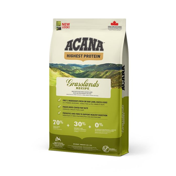 Сухий корм для дорослих собак всіх порід Acana Grasslands 11,4 кг - masterzoo.ua