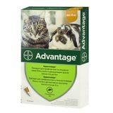 Краплі на холку для котів та кролів Bayer «Advantage» (Адвантейдж) до 4 кг, 1 піпетка (від зовнішніх паразитів) - rds