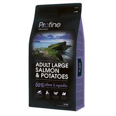 Сухой корм для взрослых собак крупных пород (весом от 25 кг) Profine Adult Large Breed Salmon 15 кг (лосось) - masterzoo.ua