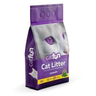 Catfun наповнювач бентонітовий 10 л - лаванда - masterzoo.ua