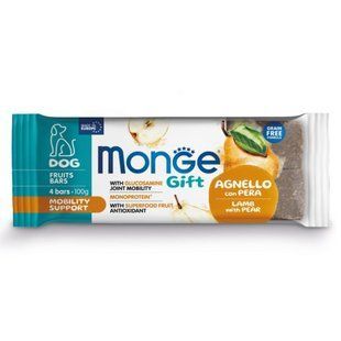 Ласощі для собак Monge Gift Mobility Support 100 г - ягня та груша - masterzoo.ua