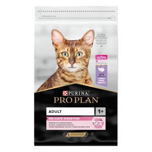 Корм сухой для кошек ProPlan Delicate, с индейкой, чувствительное пищеварение,10кг - masterzoo.ua