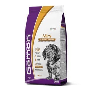 Сухой корм для щенков Gemon Mini Puppy & Junior 3 кг - курица и рис - masterzoo.ua