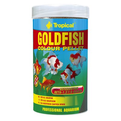 Сухий корм для акваріумних риб Tropical в гранулах «Goldfish Color Pellet» 250 мл (для золотих рибок) - masterzoo.ua