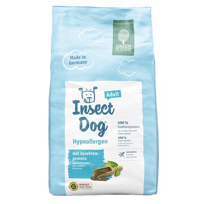 Сухий корм для собак Green Petfood InsectDog Adult Hypoallergen 10 кг - комахи - masterzoo.ua