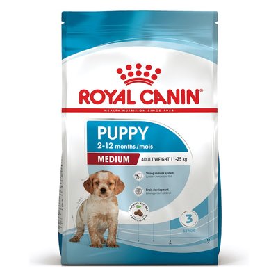 Сухий корм для цуценят середніх порід Royal Canin Medium Puppy 1 кг (домашня птиця) - masterzoo.ua