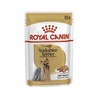 Вологий корм для взрослых собак породы йоркширский терьер Royal Canin Yorkshire Terrier Adult pouch 85г (домашняя птица) - masterzoo.ua