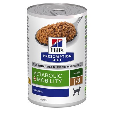 Влажный корм для собак Hill's Prescription Diet Metabolic + Mobility Weight j/d 370 г - masterzoo.ua