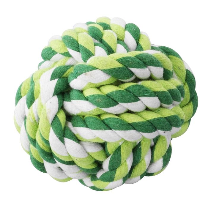 Игрушка для собак Ebi Мяч плетеный d=6 см (текстиль, цвета в ассортименте) - masterzoo.ua