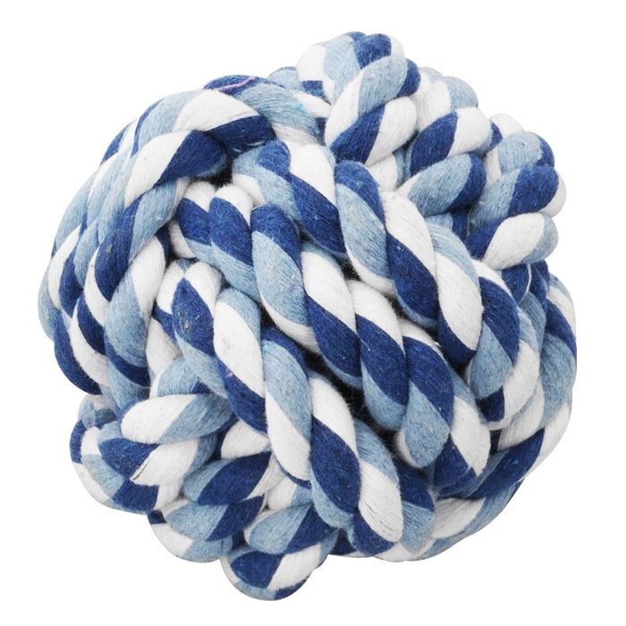 Іграшка для собак Ebi М'яч плетений d=6 см (текстиль, кольори в асортименті) - masterzoo.ua
