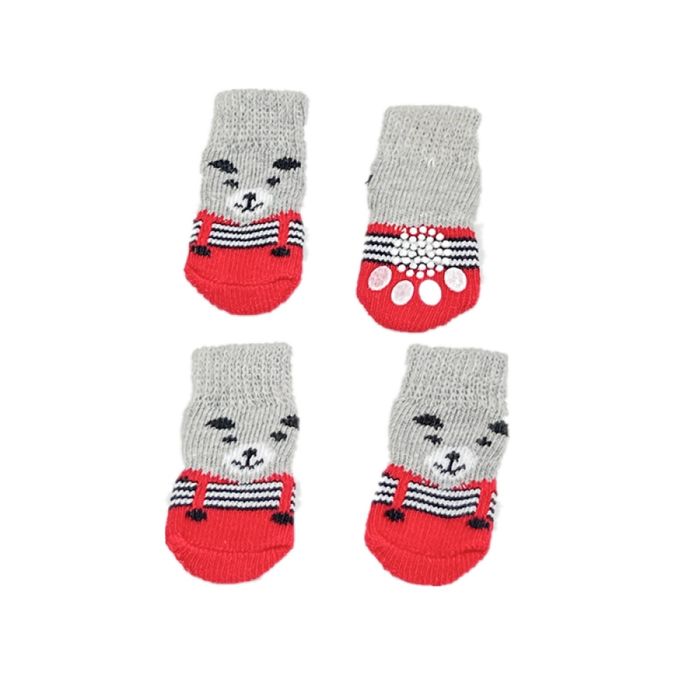 Шкарпетки для собак YIWU Non Skid червоні S - masterzoo.ua