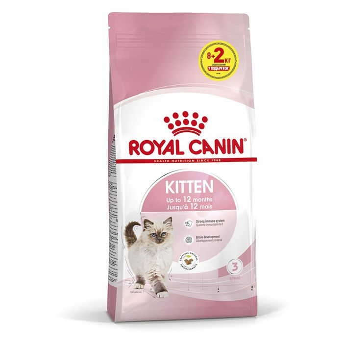 Сухой корм для котят Royal Canin Kitten 8+2 кг - домашняя птица - masterzoo.ua