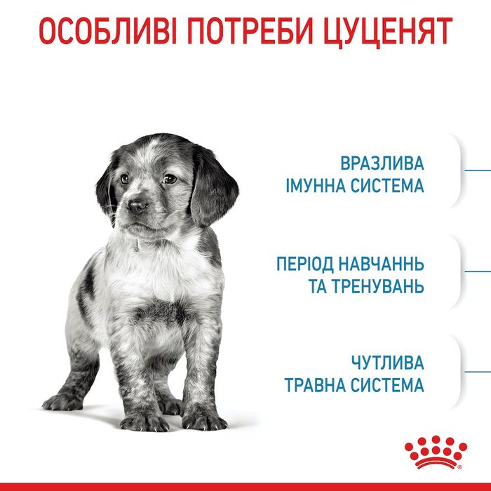 Сухой корм для щенков средних пород Royal Canin Medium Puppy 1 кг - домашняя птица - masterzoo.ua