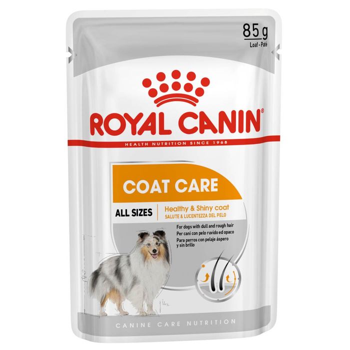 Вологий корм для собак із тьмяною шерстю Royal Canin Coat Beauty Loaf pouch 85 г - домашня птиця - masterzoo.ua