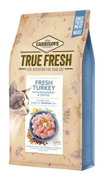Сухий корм для котів Carnilove True Fresh Cat 1,8 кг - індичка - masterzoo.ua