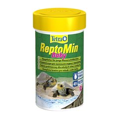 Сухой корм для маленьких водоплавающих черепах Tetra в палочках «ReptoMin Baby» 100 мл - masterzoo.ua