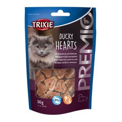 Ласощі для котів Trixie PREMIO Hearts 50 г (качка та риба) - masterzoo.ua