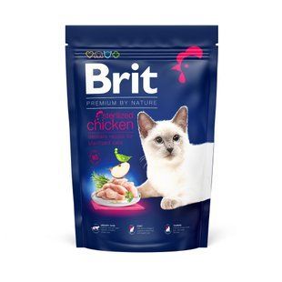 Сухой корм для кошек Brit Premium by Nature Cat Sterilised 1,5 кг - курица - masterzoo.ua