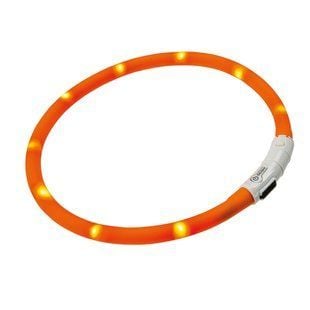 Ошейник для собак Ferplast Night Over с LED-светом 55 - оранжевый - masterzoo.ua