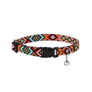 Barksi Urban Гуцульский нейлоновый ошейник для кошек XS - разноцветный - masterzoo.ua