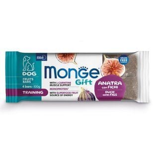 Ласощі для собак Monge Gift Training 100 г - качка та інжир - masterzoo.ua