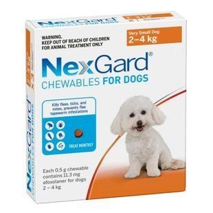 Boehringer Ingelheim NexGard таблетки для собак від 2 до 4 кг 1 шт - masterzoo.ua