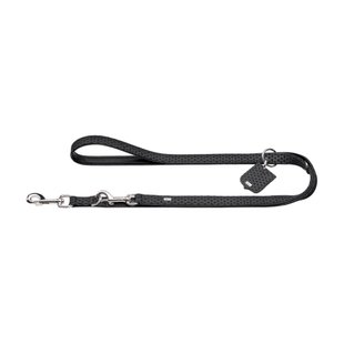 Поводок для собак Hunter T-Leash Hella Reflect 200 см / 15 мм - черный - masterzoo.ua