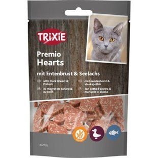 Лакомство для кошек Trixie Premio Hearts 50 г - утка и рыба - masterzoo.ua