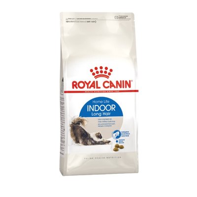 Сухий корм для довгошерстих котів, які живуть в приміщенні Royal Canin Indoor Long Hair 1,6 кг + 400 г у подарунок (домашня птиця)