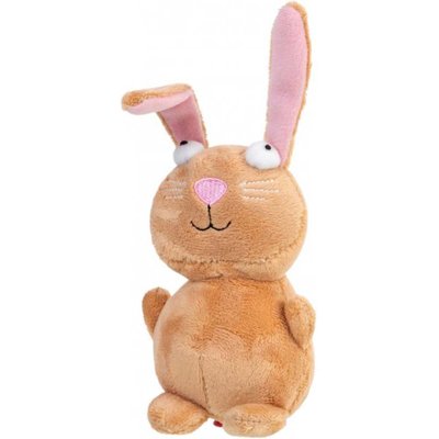 Іграшка для собак Кролик з пищалкою GiGwi Plush 16 см (плюш) - masterzoo.ua