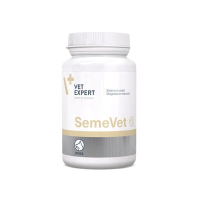 Харчова добавка для підвищення репродуктивної функції у самців собак Vet Expert SemeVet, 60 таб - masterzoo.ua