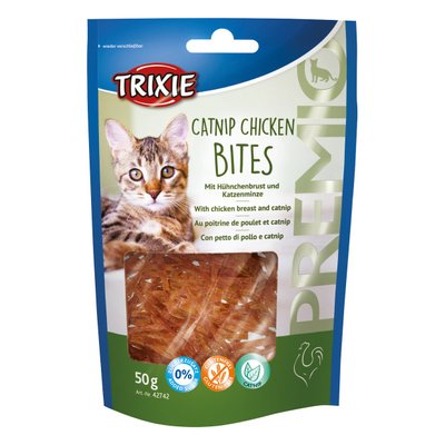 Лакомство для кошек Trixie PREMIO Catnip Chicken Bites 50 г (курица) - masterzoo.ua