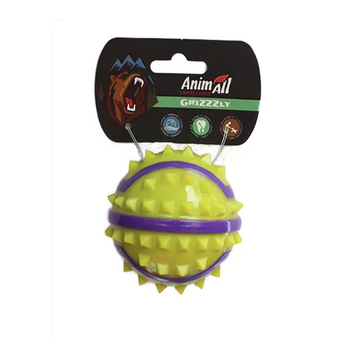 AnimAll GrizZzly игрушка для собак мяч с шипами S - masterzoo.ua