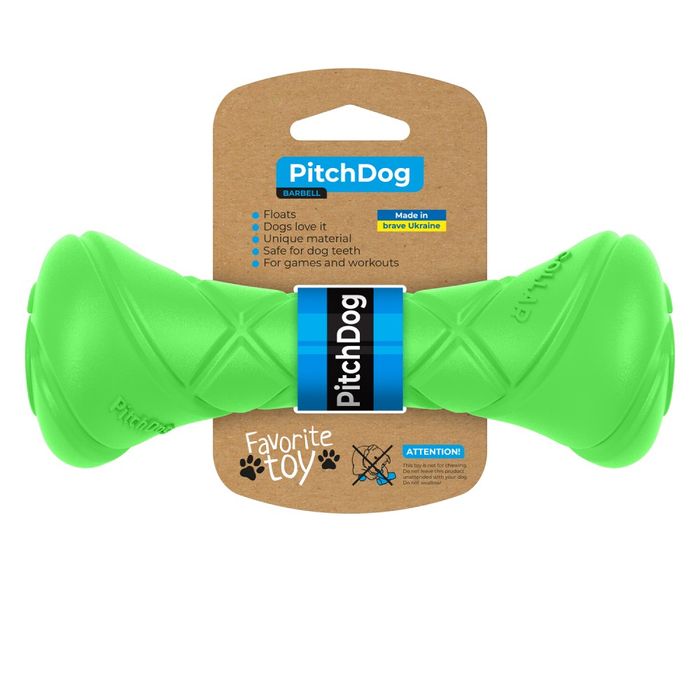 Игрушка для собак GiGwi PitchDog Гантель для апартовки | d=7 см, 19 см - masterzoo.ua