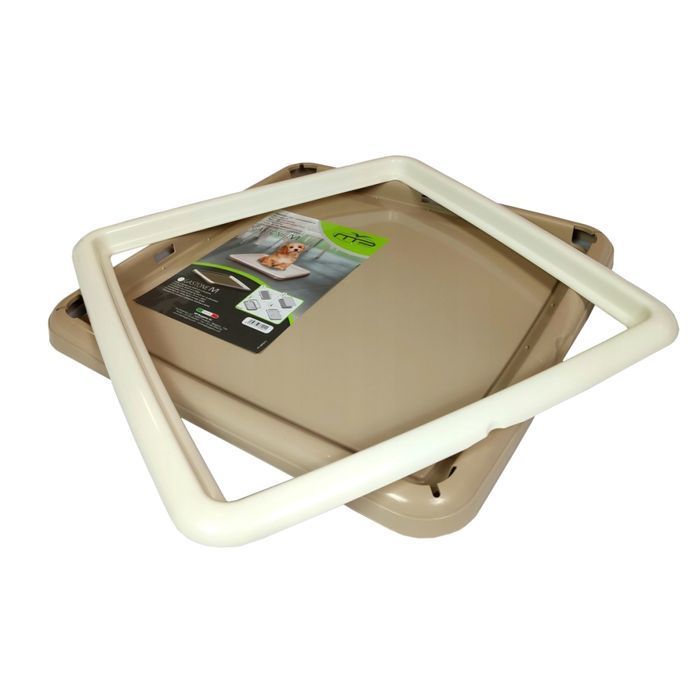 Туалет-рамка для собак MP Bergamo Gastone S 50x40 см - коричневий - masterzoo.ua