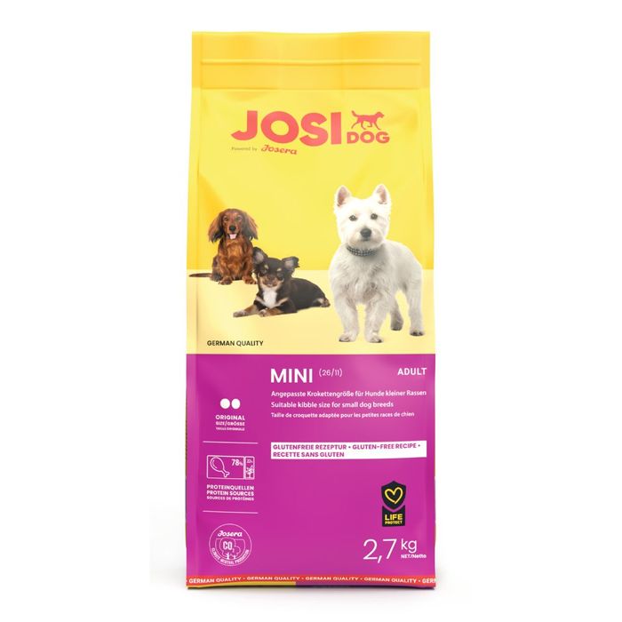 Сухий корм для собак Josera JosiDog Mini Adult 2,7 кг - домашня птиця - masterzoo.ua