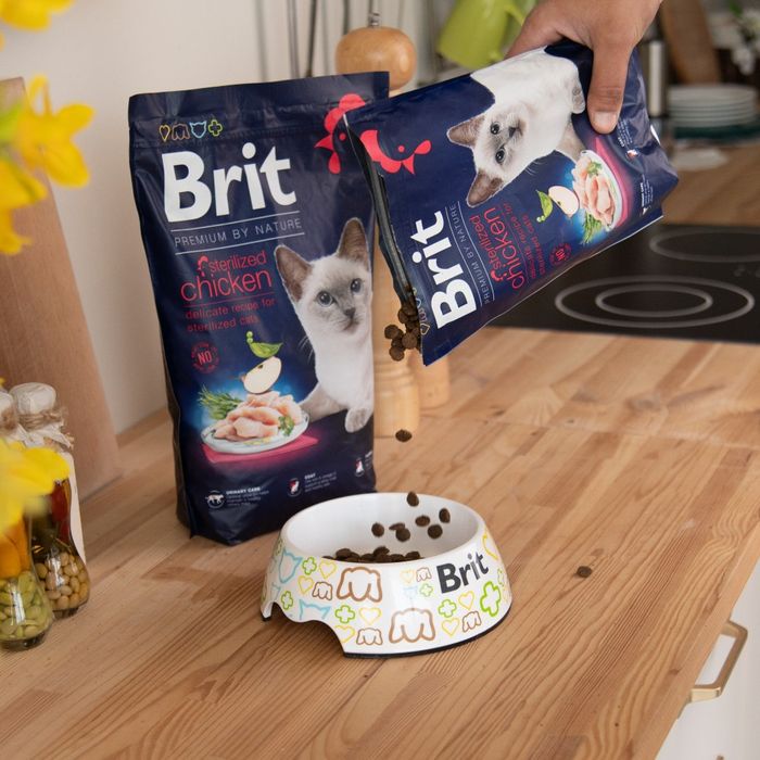 Сухой корм для кошек Brit Premium by Nature Cat Sterilised 1,5 кг - курица - masterzoo.ua