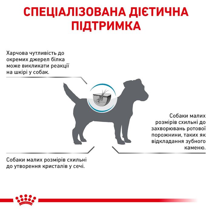 Сухий корм для дорослих собак дрібних порід, за харчової алергії Royal Canin Hypoallergenic 1 кг - свійська птиця - masterzoo.ua