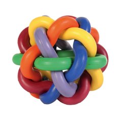 Іграшка для собак Trixie М'яч плетений d=10 см (гума) - masterzoo.ua